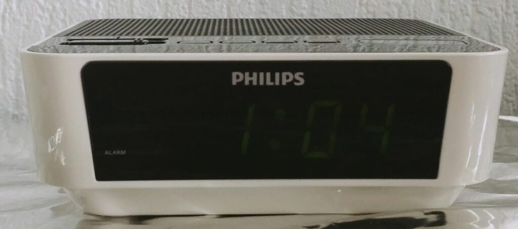 Wekkerradio Philips wit