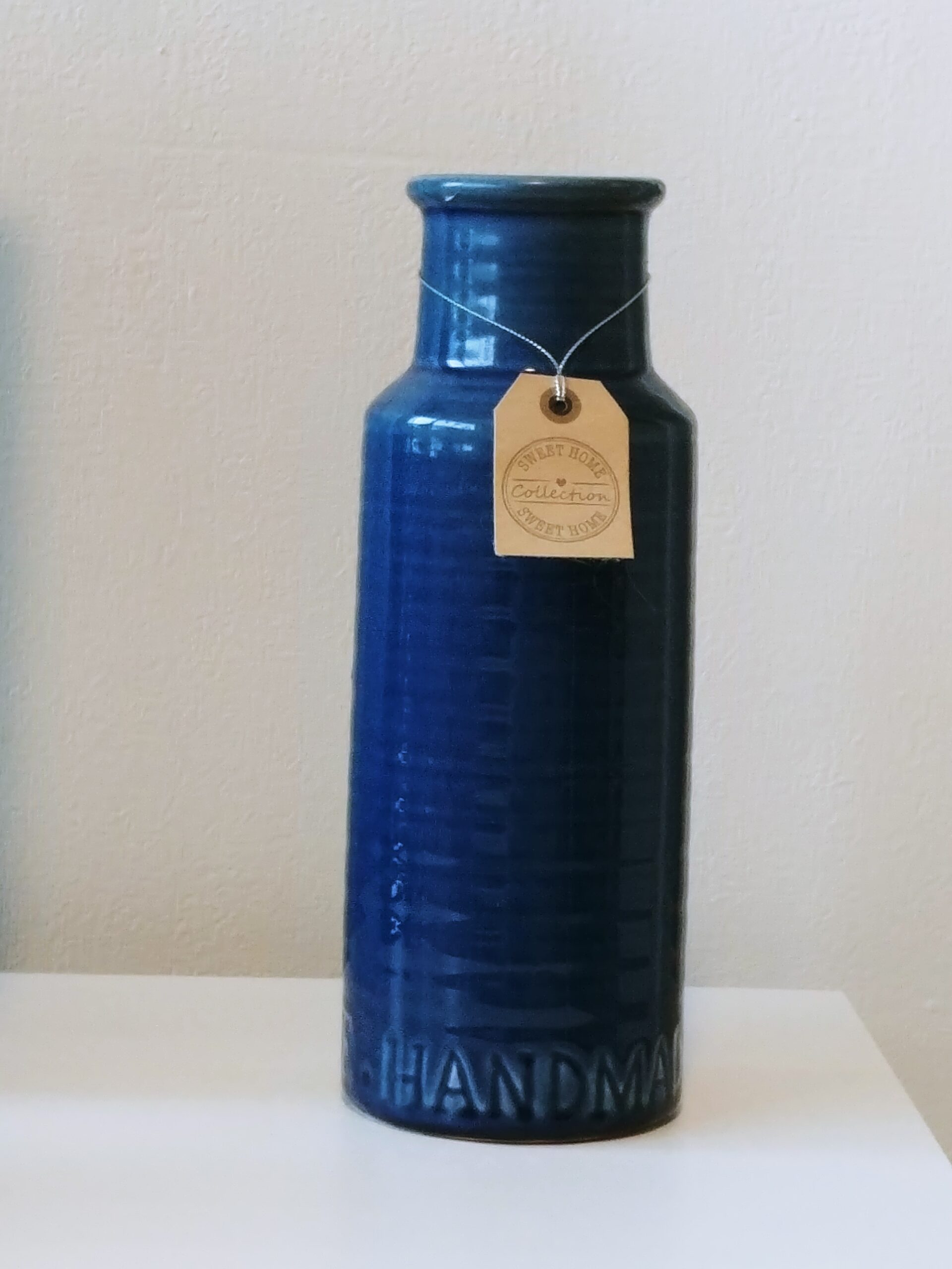 Vaas, groot, middenblauw